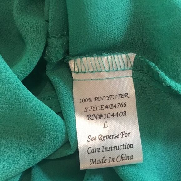 Charming Charlie Brand Sleeveless Crepe Top Sz L - Picture 9 of 10